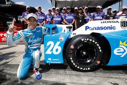 Le poleman Takuma Sato, Andretti Autosport Honda