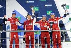 Podium LMGTE Pro: first place Davide Rigon, Sam Bird, AF Corse, second place James Calado, Alessandr