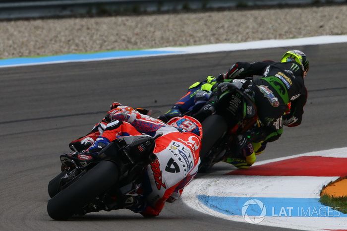 Valentino Rossi, Yamaha Factory Racing y Johann Zarco, Monster Yamaha Tech 3, Monster Yamaha Tech 3, contacto en la pista