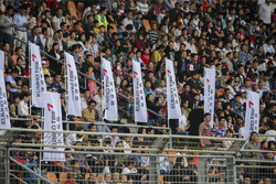 Fans in the Grandstand