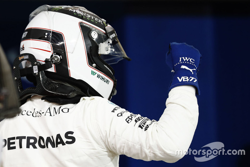 Le poleman Valtteri Bottas, Mercedes AMG