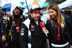 Fernando Alonso, McLaren on the grid