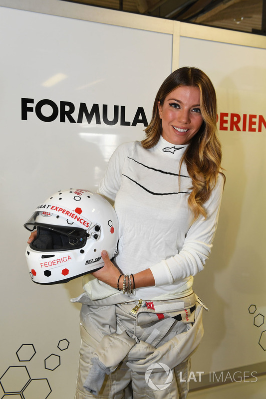 F1 Experiences 2-Seater passenger Federica Masolin, Sky Italia Presenter