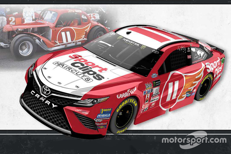 Throwback-Design: Denny Hamlin, Joe Gibbs Racing Toyota