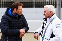 Alex Wurz, Williams Driver Mentor and GPDA Chairman with Pat Symonds, Williams Chief Technical Offic