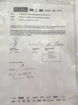 Penalità a Carlos Sainz