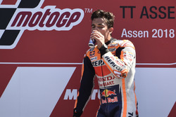 Podium : le vainqueur Marc Marquez, Repsol Honda Team