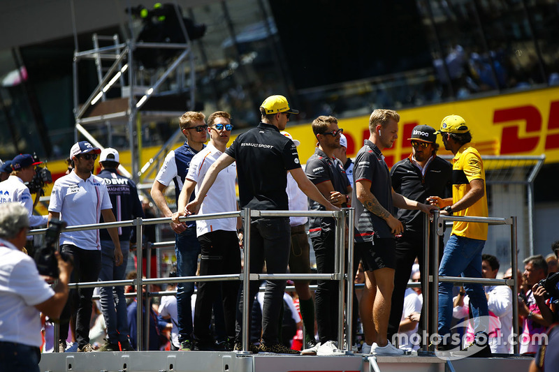 The drivers parade
