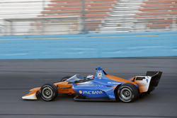 Scott Dixon, Chip Ganassi Racing Honda, teste le pare-brise