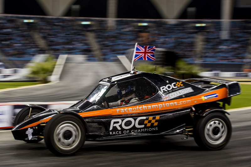 David Coulthard del Team Great Britain alla guida della ROC Car