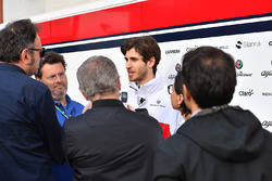 Antonio Giovinazzi, Sauber, parla con i media