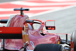 Sebastian Vettel, Ferrari SF71H con espejo en halo