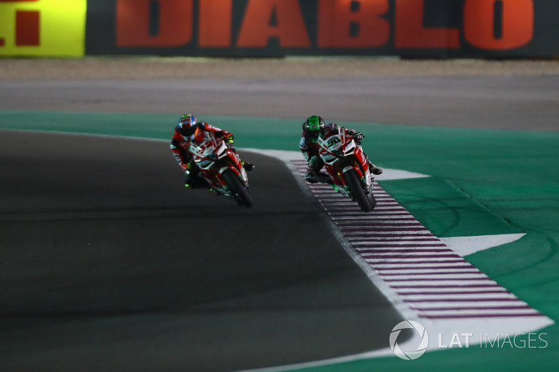Eugene Laverty, Milwaukee Aprilia, Lorenzo Savadori, Milwaukee Aprilia