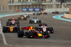Max Verstappen, Red Bull Racing RB13, Sergio Perez, Sahara Force India F1 VJM10, Nico Hulkenberg, Re