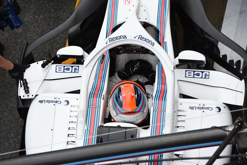 Robert Kubica estreando nos testes pela Williams.