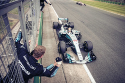 Race winner Lewis Hamilton, Mercedes-Benz F1 W08