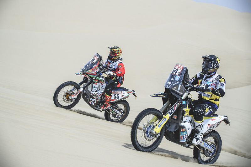 #54 Husqvarna Factory Racing: Andrew Short, #55 HT Rally Raid Husqvarna Racing: Walter Nosiglia Jager