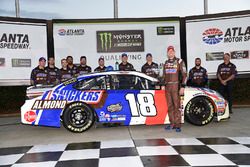 Kyle Busch, Joe Gibbs Racing Toyota, Wins the pole at Atlanta