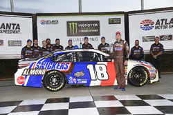 Kyle Busch, Joe Gibbs Racing Toyota, Wins the pole at Atlanta