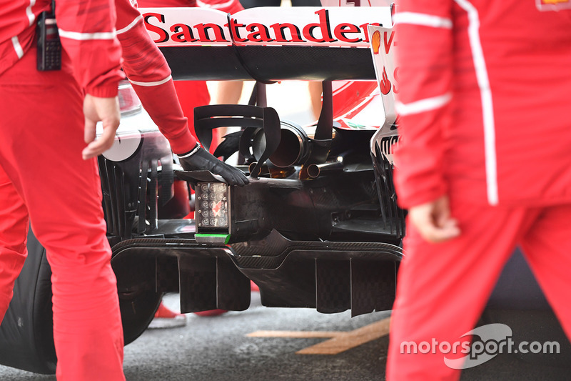 Ferrari SF70H rear diffuser detail