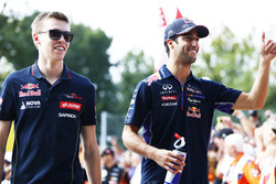 Daniil Kvyat, Scuderia Toro Rosso, Daniel Ricciardo, Red Bull Racing