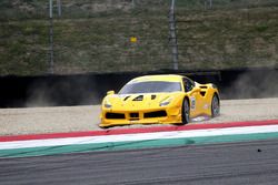 #433 Ferrari North America Ferrari 488: Michael Fassbender in the gravel