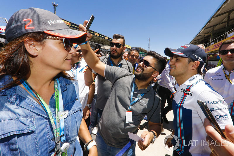 Felipe Massa, Williams, con fans