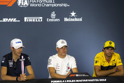 Esteban Ocon, Force India F1, Valtteri Bottas, Mercedes-AMG F1 and Carlos Sainz Jr., Renault Sport F1 Team in the Press Conference