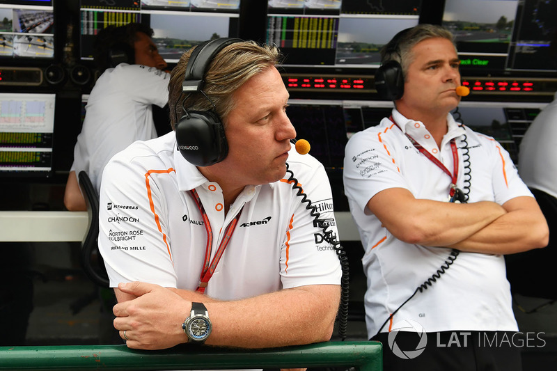 Zak Brown, McLaren Racing CEO and Gil De Ferran, McLaren Sporting Director