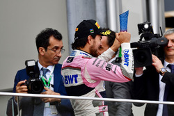 Sergio Perez, Force India celebra