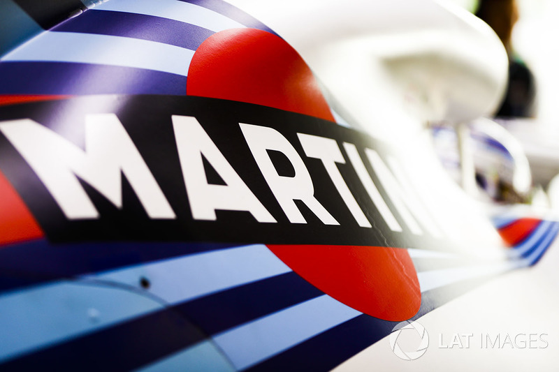 Logotipo de Martini en el automóvil de Sergey Sirotkin, Williams FW41 Mercedes