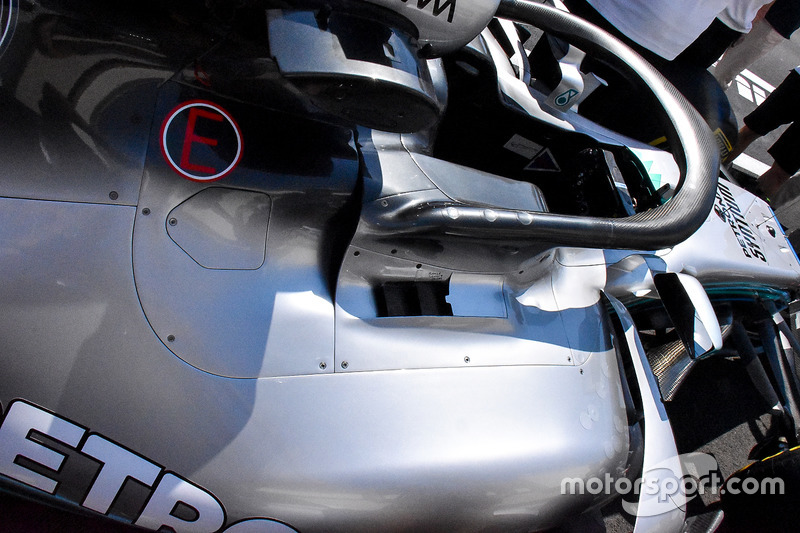 Vue détaillée de laMercedes AMG F1 W09
