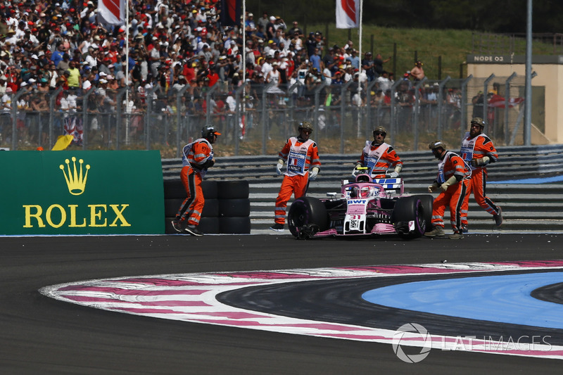 GP Perancis - Insiden lap pertama