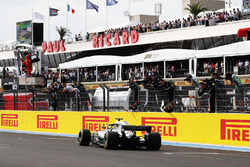 Lewis Hamilton, Mercedes AMG F1, takes the win