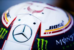 El casco de Lewis Hamilton, Mercedes AMG F1