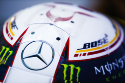 El casco de Lewis Hamilton, Mercedes AMG F1