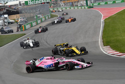 Sergio Perez, Force India VJM11 en tête-à-queue
