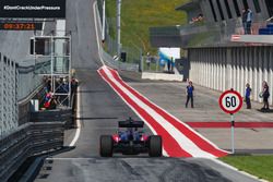 Marc Marquez, tests the Toro Rosso F1 car