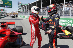 Обладатель поула Себастьян Феттель, Ferrari, третье место – Макс Ферстаппен, Red Bull Racing