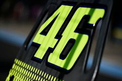 Le numéro 46 sur le panneau de Valentino Rossi