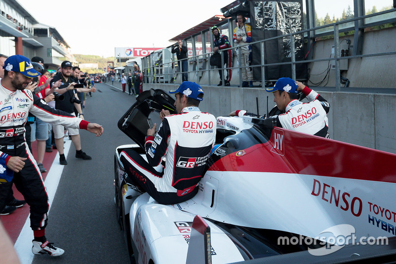 Race winners #8 Toyota Gazoo Racing Toyota TS050: Sébastien Buemi, Kazuki Nakajima, Fernando Alonso