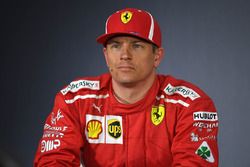 Kimi Raikkonen, Ferrari in the Press Conference