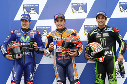 Pole pozisyonu Marc Marquez, Repsol Honda Team, . sıra Maverick Viñales, Yamaha Factory Racing, 3. s