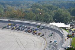 Dale Earnhardt Jr., Hendrick Motorsports Chevrolet and Joey Logano, Team Penske Ford