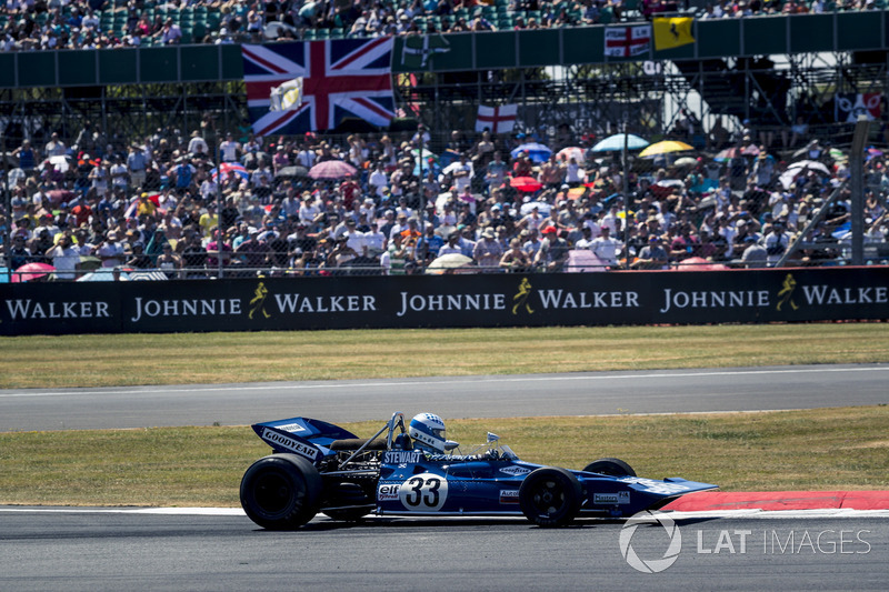 Tyrrell 005 lors de la parade des 70 ans du circuit de Silverstone