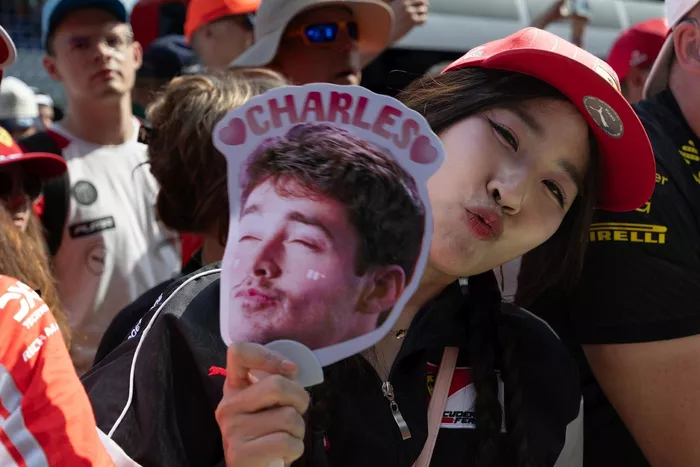 Fans of Charles Leclerc, Ferrari
