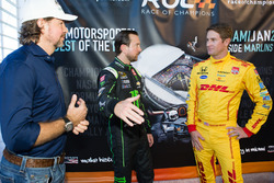 Race of Champions President Fredrik Johnsson, Kurt Busch and Ryan Hunter-Reay