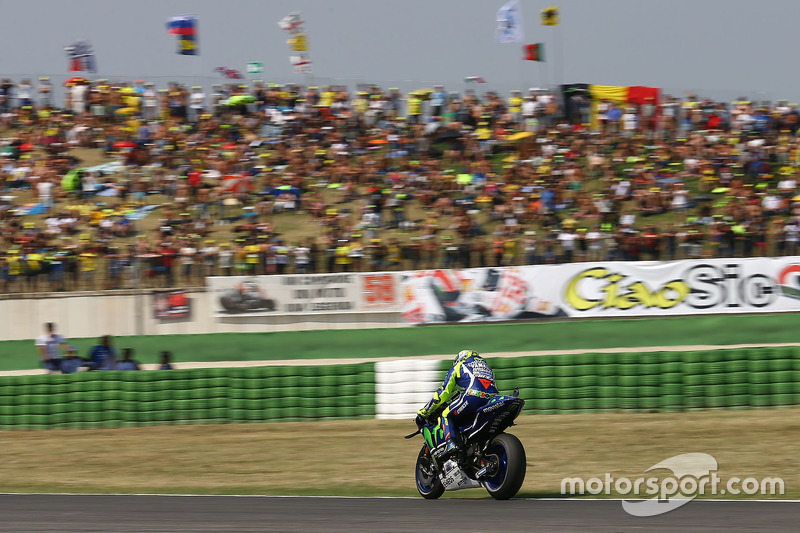 Misano é o quintal de Valentino Rossi, onde se concentra a maior parte dos torcedores do multi-campeão.