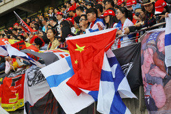 Fans in the grandstand