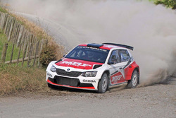 Gaurav Gill and Glenn Macneall, Skoda Fabia R5, Team MRF